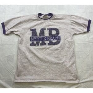 Vintage Myrtle Beach North Carolina beach t shirt size XL Ringer Single Stitch